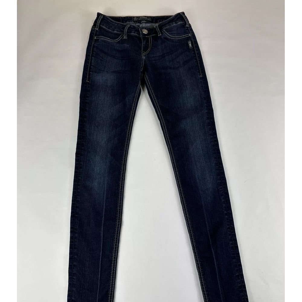 Silver Suki Jegging Jeans Womens Sz 25x31 Blue Denim Leggings Stretch Skinny EUC